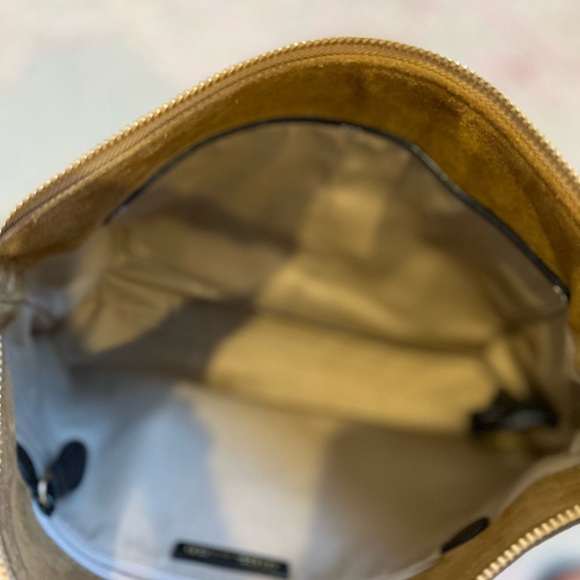 NWOT Rebecca Minkoff Darren Zip Suede Shoulder Bag in Whiskey - Picture 15 of 16